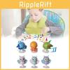 Baby Sea Animal Rattle And Suction Cup Toy Set For Newborns And Infants