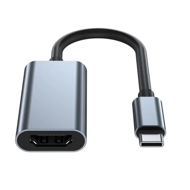 USB C Male to HDMIs Adapter Plugs and Play Functionality for Pc laptop Game Consoles Applications Multilayer Shielding