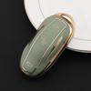 Tpu Gold Edge Car Remote Key Cover Case Shell Fob For Tesla Model 3 Model3 Model Y Modely Protector Accessories