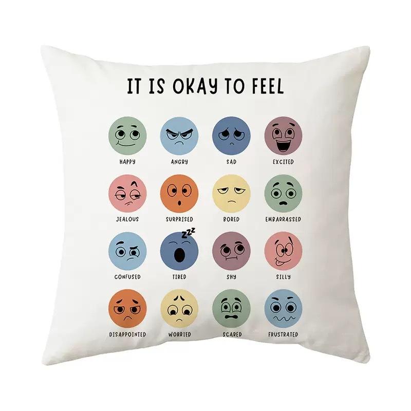 

Креативные буквы Наволочка для диванной подушки Домашняя декоративная наволочка для подушки 45 * 45Cm