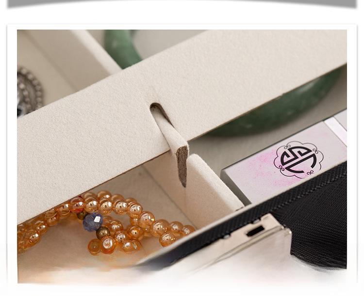 Portable Multifunctional Jewelry Organizer Box for Earrings, Rings, and Necklaces