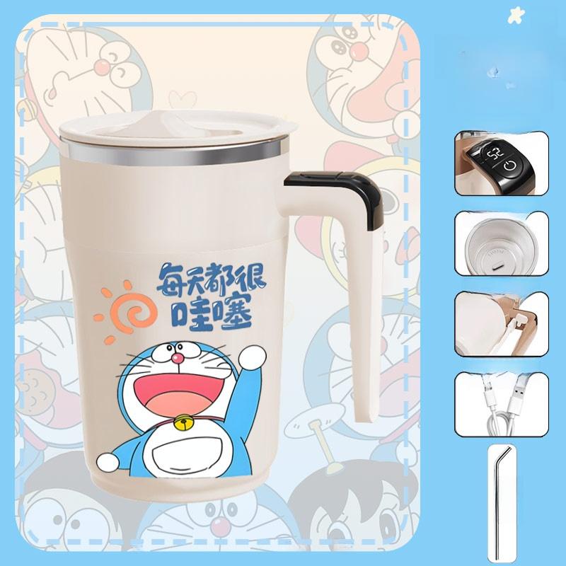 

Blue Giant Cartoon Stirring Coffee Tea Mixer Thermal Couple Office Water Cup бежевый