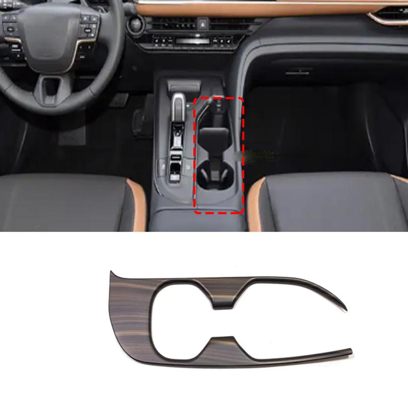 For Toyota Crown Crossover Sport Cross  2024 Interior Peach Wood Accessories Gear Shift Panel Door Bowl Window Switch Cover