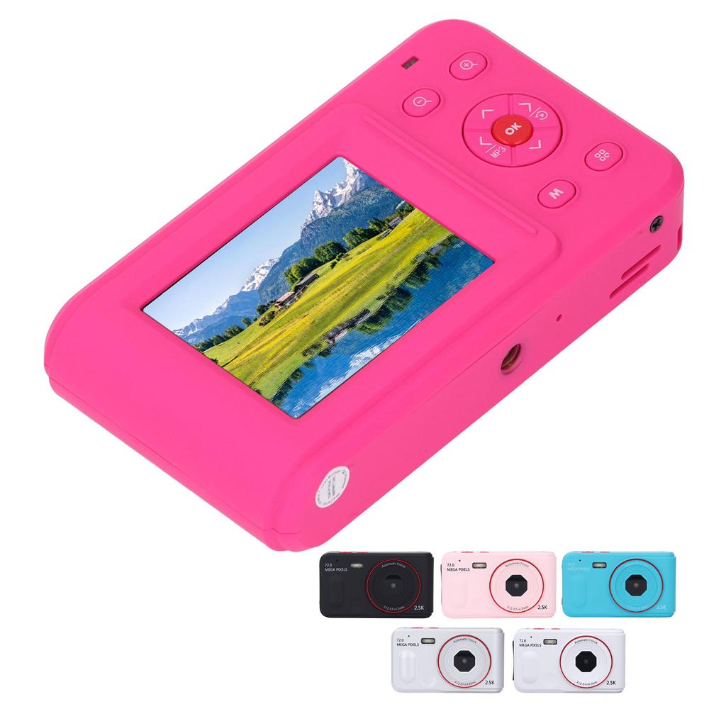 Digital Camera 72MP 2.5K 16x Zoom Auto Focus Anti Shake 2.4 Inch Screen Portable Compact Camera for 