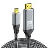 Premium Mini DisplayPort To HDTV2.1 Connection Cable Supports Top Resolution With Great Signal Transfer
