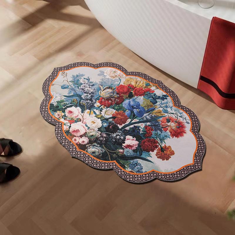 American Diatom Mud Floor Mat Bathroom Strong Absorbent Anti-slip Mat Household Dirt-resistant Special Shape High-quality Toilet Door Foot Mat
