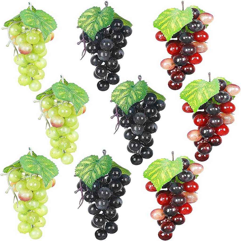 13CM Simulation Grape Plastic Fruit Fake Fruits Photo Props Artificial Grape Fruit Shop Display Model Ornaments Home Decor