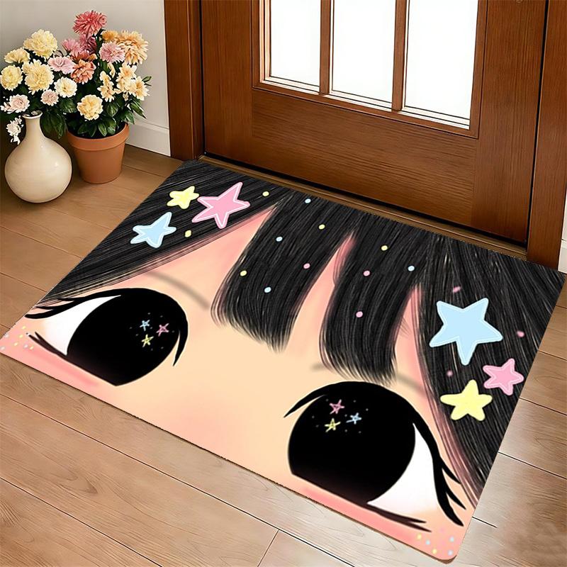 Star Eyes Living Room Nonslip Area Rug Soft Carpet For Bedroom Game Playroom Sofa Office Home Decor Doormat Christmas Gift C92952