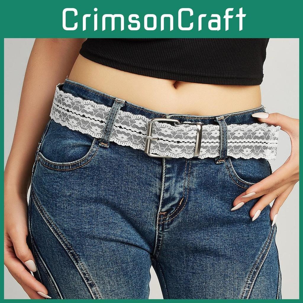 Lace Flower Simple And Element Design Women Casual Waist Belt For Daily Use