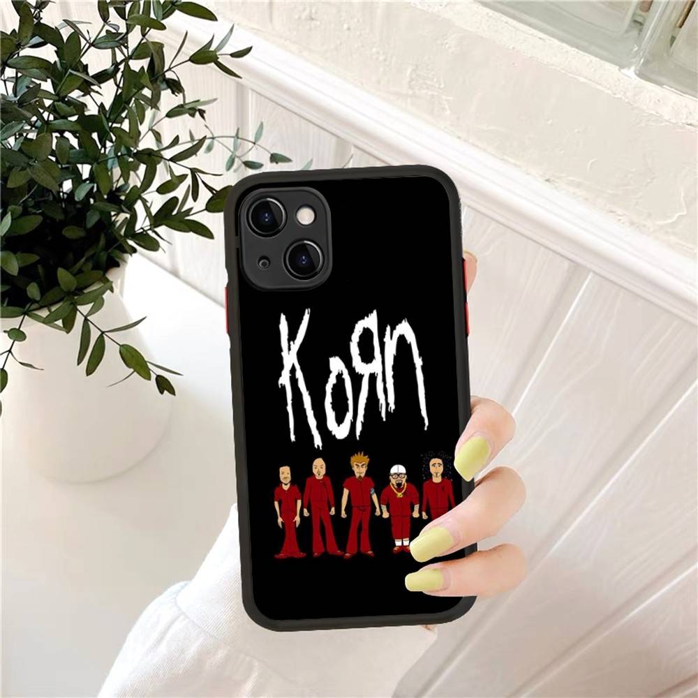 

Rock Band K-Korn Phone Case for iPhone 16 15 14 11 12 13 Pro Max X XS Translucent Matte Cover iphone 13