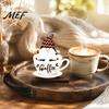 Rustic Wooden Coffee Ornaments Bar Table Ornament, Theme Stand with Stable Vintage Style Station Base, Retro Farmhouse Tray for Kitchen Countertop