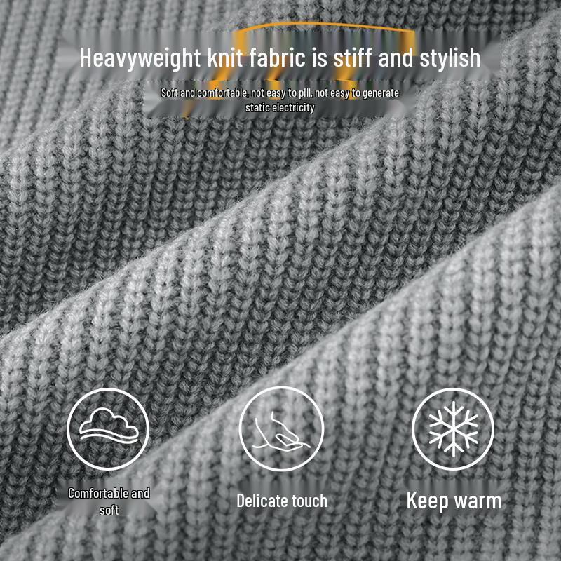 Jeep Men's Retro Knit Stand-Collar Cardigan