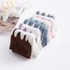 Creamy Color Block Patchwork Cotton Sports Socks for Men & Women - Trendy Mid-Calf Streetwear Style.