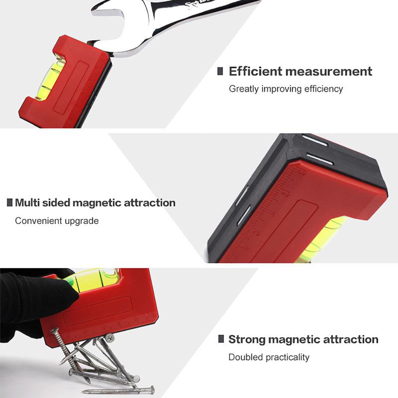 Mini Pocket Level Magnetic Horizontal Leveler Woodworking Portable Bubbles Ruler Level Inspection Tools
