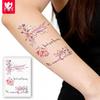 WSC Waterproof Non-Reflective Flower & Butterfly Tattoo Sticker