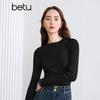Betu Women's Fall Ruffle Collar Jacquard Knit Sweater