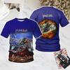 T-shirt Rock Judas Priest Uomo Stampa 3D Uomo Donna Hip Hop Tendenza Manica Corta T-shirt Casual Street Girocollo Maglietta Oversize Y2k Top