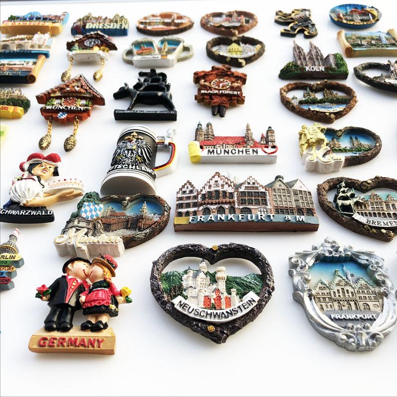 Germany 3D Fridge Magnets Tourism Souvenir Resin Refrigerator Magnets Sticker Collection Handicraft Gift Decoration Articles