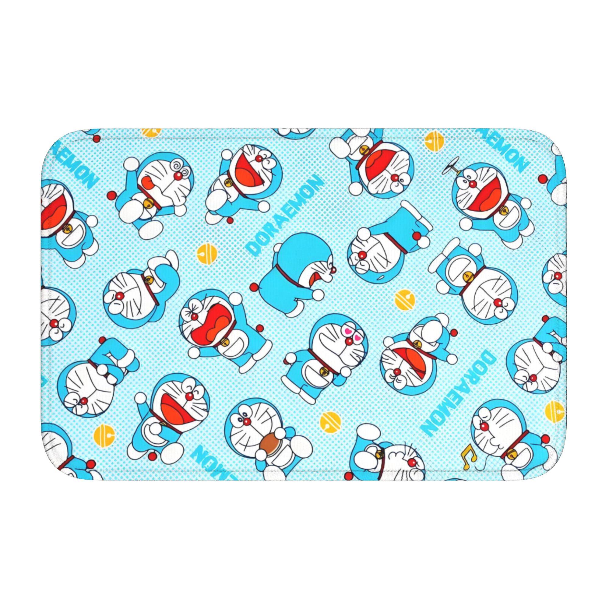 

D-Doraemons Cartoon Doormat Anti-Slip Bath Kitchen Welcome Mat Living Room Door Floor Entrance Carpet Rug Footpad 60cm x 90cm