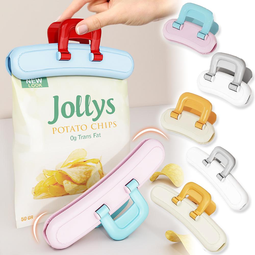 Snack Freshness Keeper Bag Clips Sealing Clamp Plastic Sealer For Chips Food Storage Kitchen Organization Tool