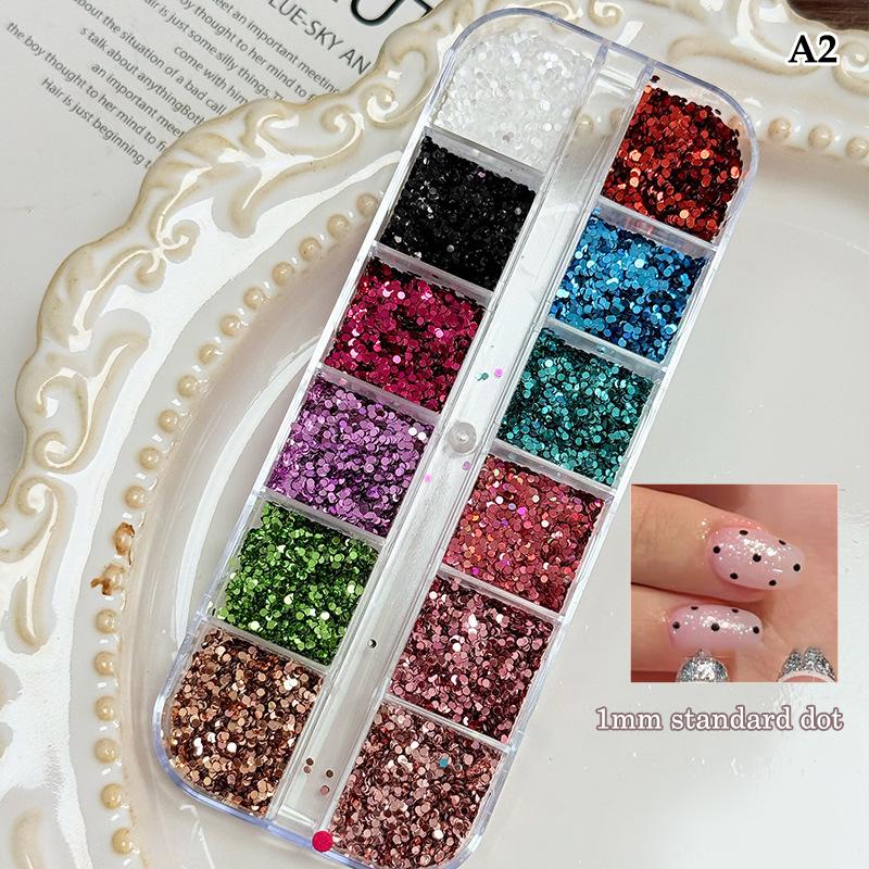 Estrela Lantejoula Mista Estrela de Cinco Pontas Ponto de Onda Colorido Laser Glitter para Unhas Arte de Unhas Charme Decoração Manicure DIY Acessórios