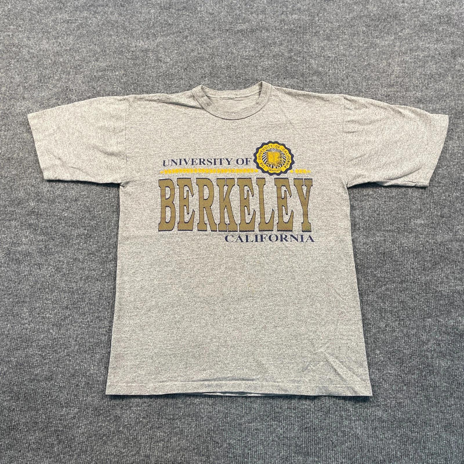 Vintage 90s University of Berkeley California Shirt Medium 19x25 Gray M