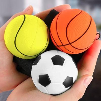On String Elastic Bouncing Return Ball Hand Ball Game Exercise Sports Hand Rebound Ball Tennis Basketball