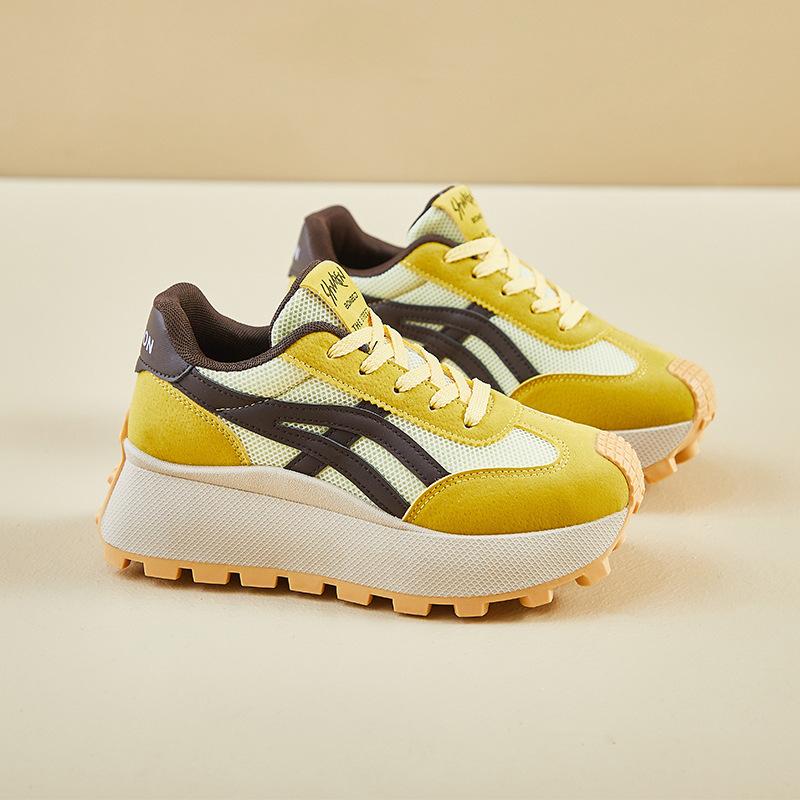 Ins neue Forrest Gump Schuhe Damen Frühling Studenten Laufen Sport Plateau Erhöhung Freizeit HL