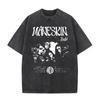 Maneskin Cotton Oversized Mneskin TShirt Washed Italian Rock Band Tee Unisex