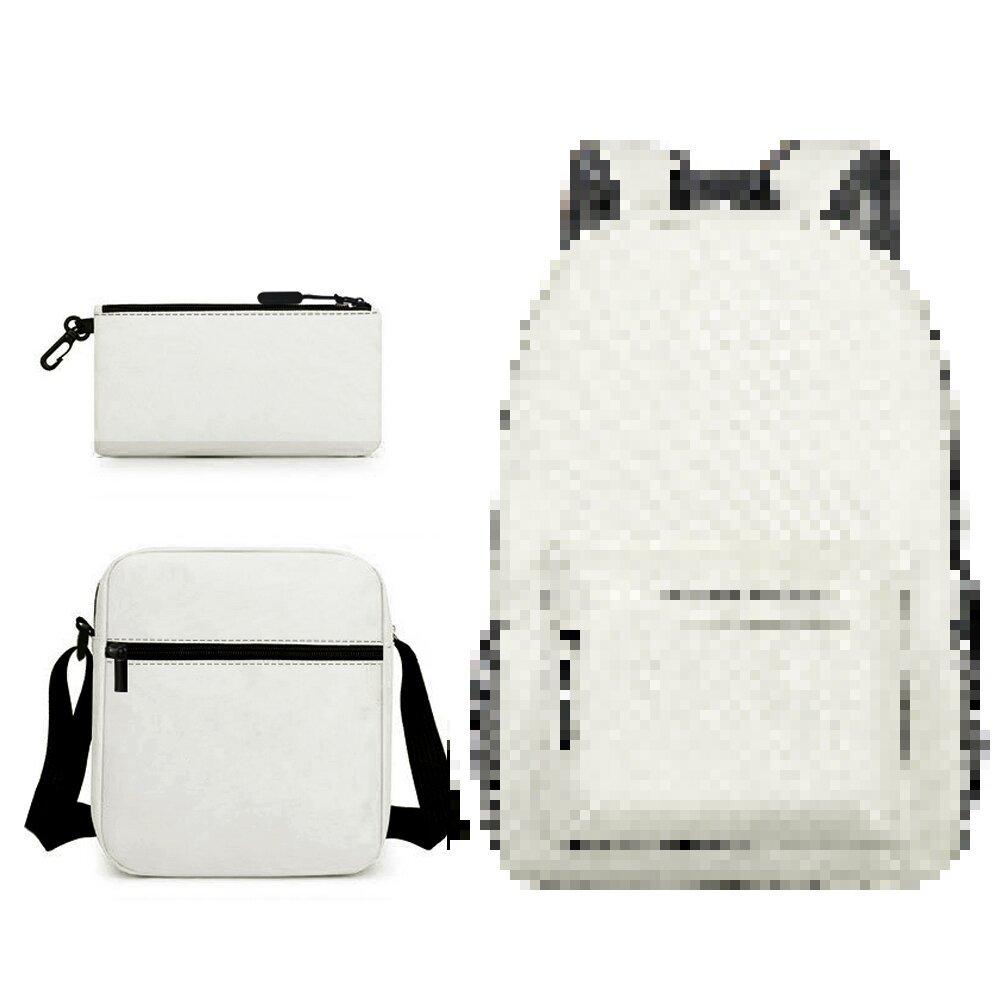 Heat Transfer Three-Piece Schoolbag Cartoon Peripheral Printing Backpack Student Satchel Pencil Case