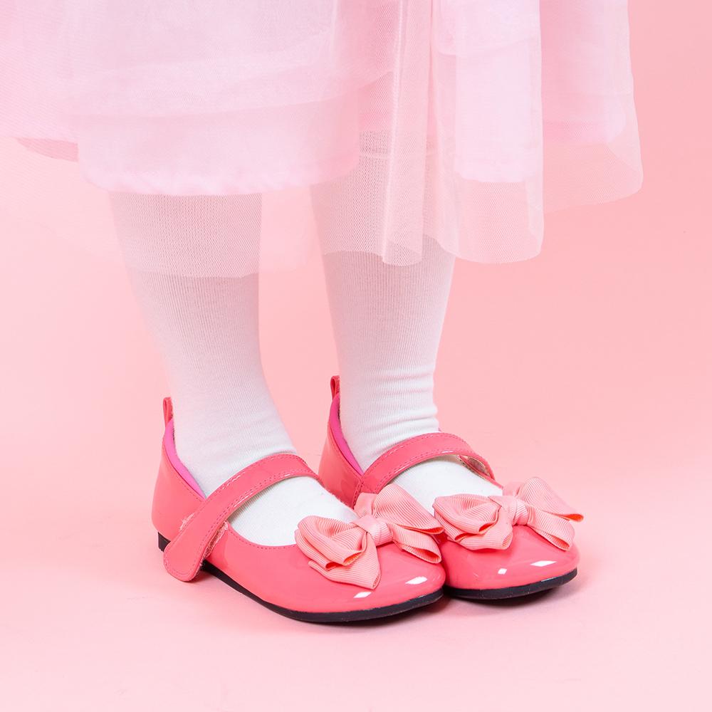 [Rumi] Laura Pink Patent Ribbon Mary Jane [lm21lr13-Pink]