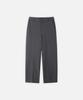 DRAW FIT Brushed Elastic Wide Slacks [Brushed Grey]