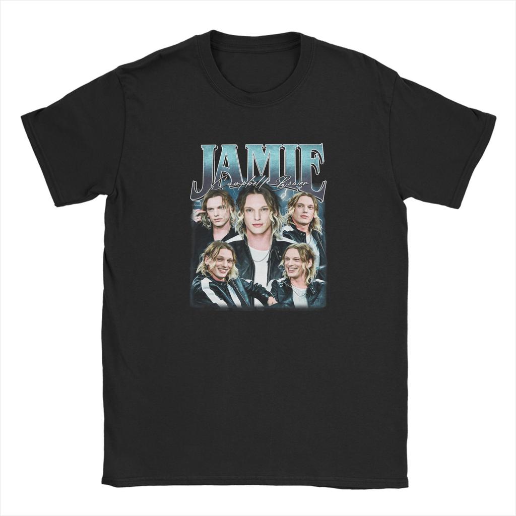 Casual TShirt Summer JJamie Campbell Bower Trendy Cool T Shirts  100 Cotton Tshirt for Fun Loose Short Sleeve Clothing