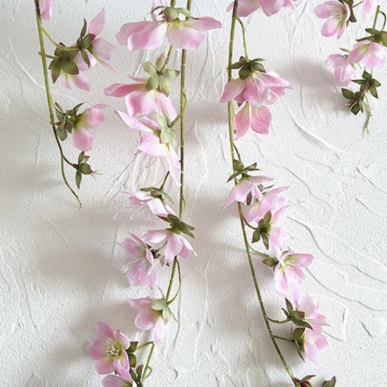 Simulated Green Plants High Simulation Lifelike Texture Faux Flower Bouquet with Realistic Veins Matte Leaves DIY Maintenance-Free Home Decor