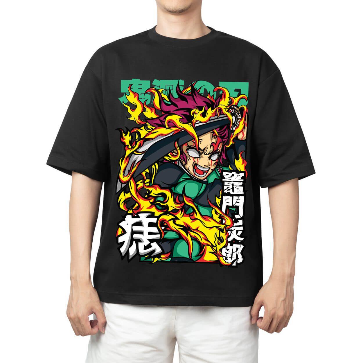 

Demon Slayer Zenitsu Agatsuma Thunder Breathing Retro Anime Print T Shirt Men 2026 Summer Casual Streetwear Oversized Cotton M