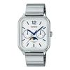 Standard Moon Phase Analog Men's Watch MTP -M300D-1AV / -M305D-7AV with Metal Band, Silver / Black, Overseas Model [Parallel Import]