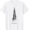 Dubai Burj Khalifa Vintage Skyline I Love Emirate Of Dubai T-Shirt