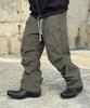Keullako Corduroy Parachute Wide Balloon Pants (Khaki)