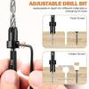 Countersink Drill Bit 1/4'' Hex Shank for #4, 6, 8, 10, 12 Screws Drill Bit Set