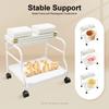 Beauty Salon Nail&Foot Bath Spa Portable Esthetician Trolley Cart,Pedicure Cart for Foot Rest Pedicure Manicure Massage Table
