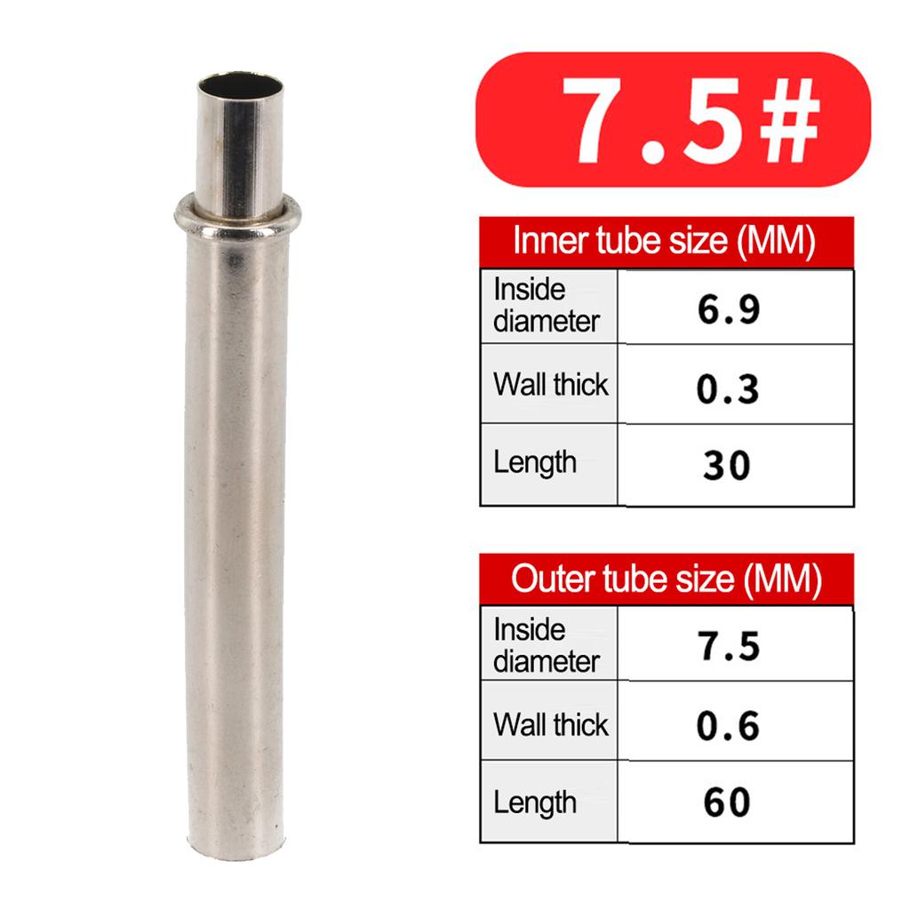 Connecting Tube Rod Connecting Tube 30-45mm Length 5.4mm-12.2mm Inner Diameter