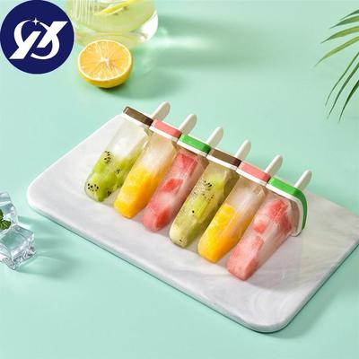 Summer 4 Hole Watermelon Popsicle Mold Ice Cream Mold DIY Homemade Mould with Sticks