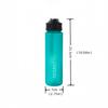 750ML Leak-Proof Sports Water Bottle with Straw and Carrying Loop BPA-Free Portable Mug with Seal Lid for Fitness Camping