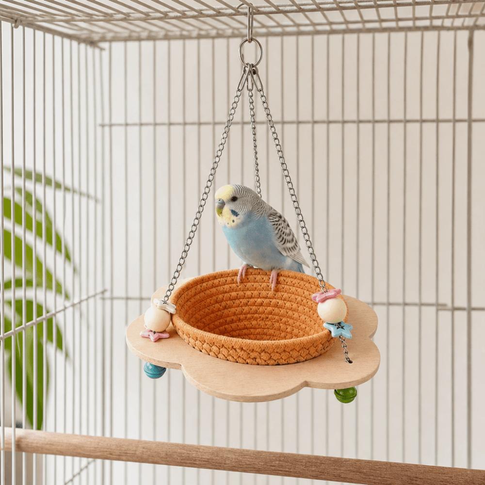 Cozy Woven Bird Nest Round Bird Sleeping Hut Multi-Purpose Hanging Bird Nest Bird Breeding