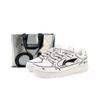 Li Ning Tianji Slip Resistant Abrasion Resistant Low top Skateboard Shoes Unisex White Black AGCU096-5(Team131- S)