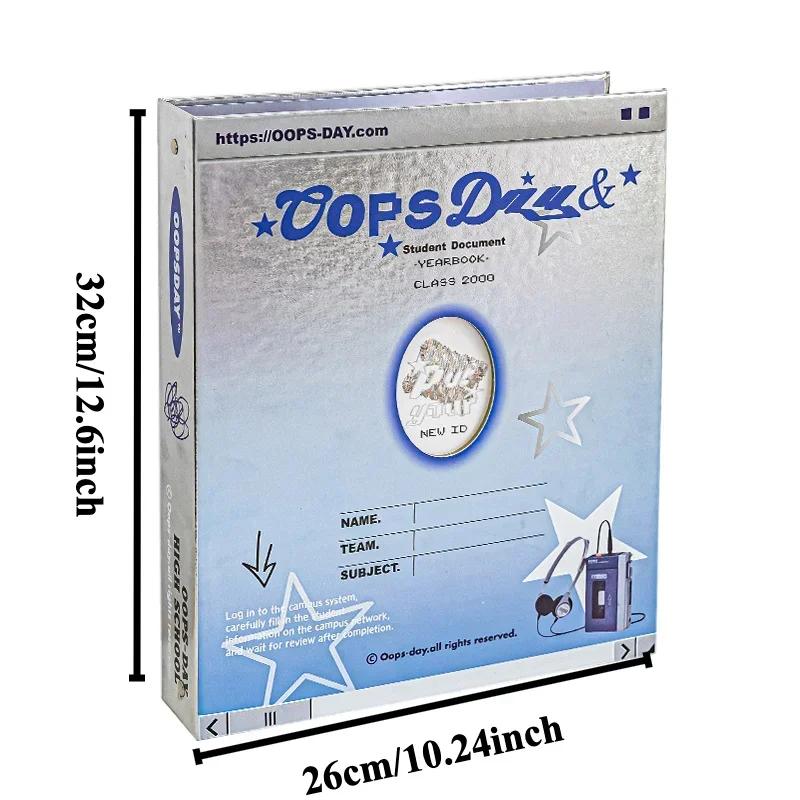 Shiny Silver Photocard Album with 180 Pockets Retro Y2k Style Photo Binder 3 Inch Kpop Idol Small Card Collection Book 2025 New