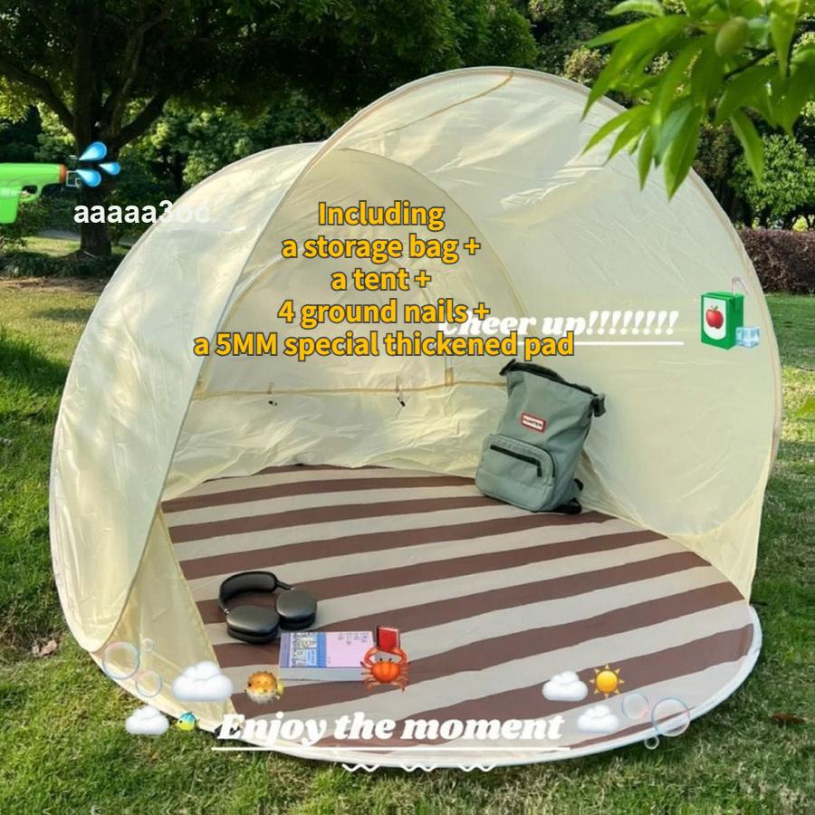 Tappetino da Spiaggia Tenda da Interno Tenda da Campeggio Esterna Tappetino Pop-Up per Bambini Tappetino Automatico da Gioco per Famiglia