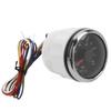 Oil Pressure Gauge Pointer 52mm 2.0in 10‑184 Ohm  Colourful Backlight Adjustable Universal for Cars BoatsBlack