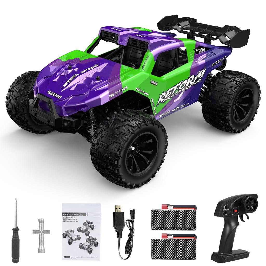 Remote Control Car, 2.4GHz 1:14 Scale 4  Off Road Vehicle, 40KMCelsiusH High Speed All-Terrain Electric Toy Car with 2 Re able Batteries, Gifts 