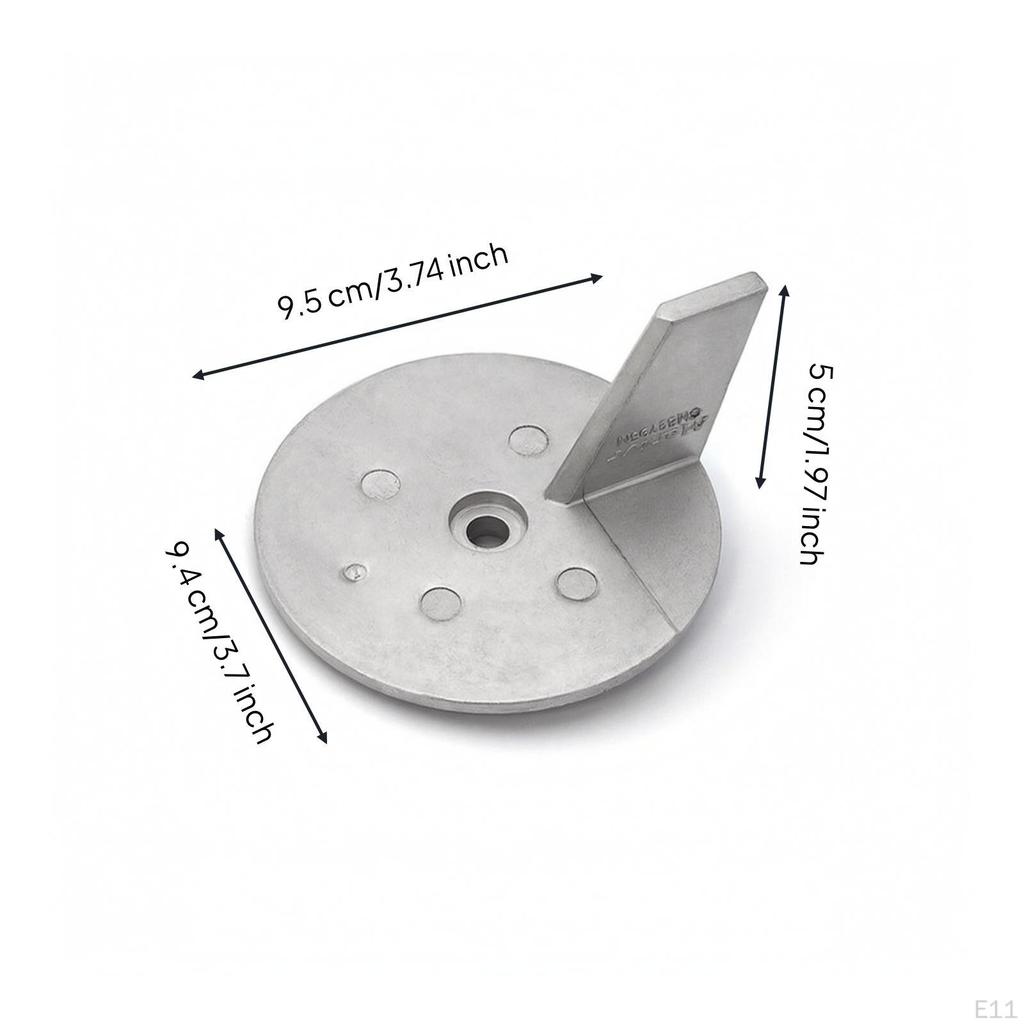 Outboard Anode Aftermarket Sacrificial Metallic-Finish for Boat Owners